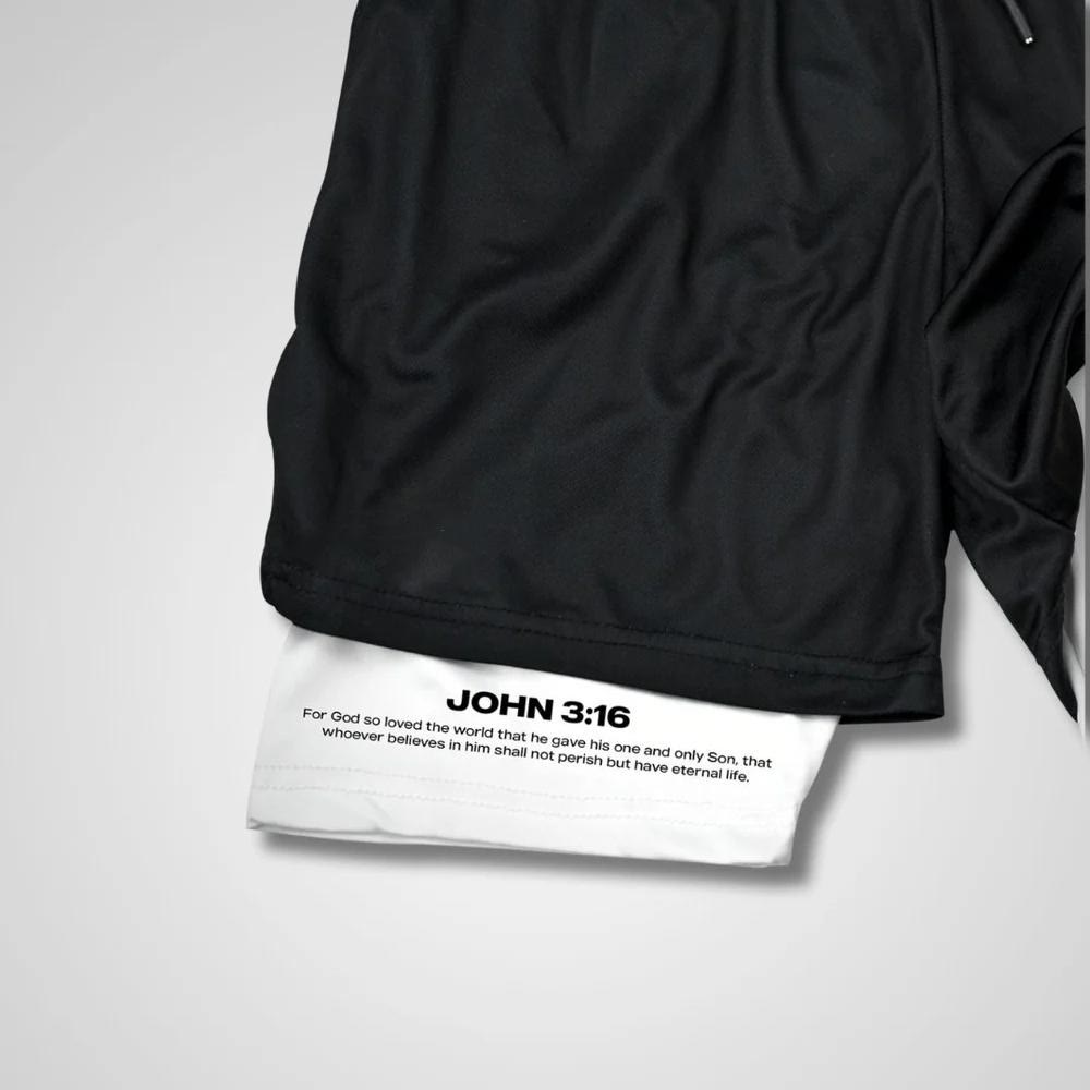 Christianartworkshop John 3:16 The Cross Performance Shorts - image 2
