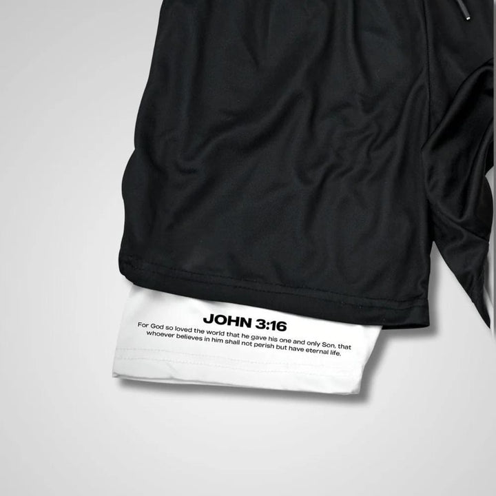 Christianartworkshop John 3:16 The Cross Performance Shorts - image 2