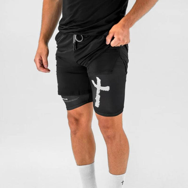 Christianartworkshop John 3:16 Cross Performance Shorts - image 9