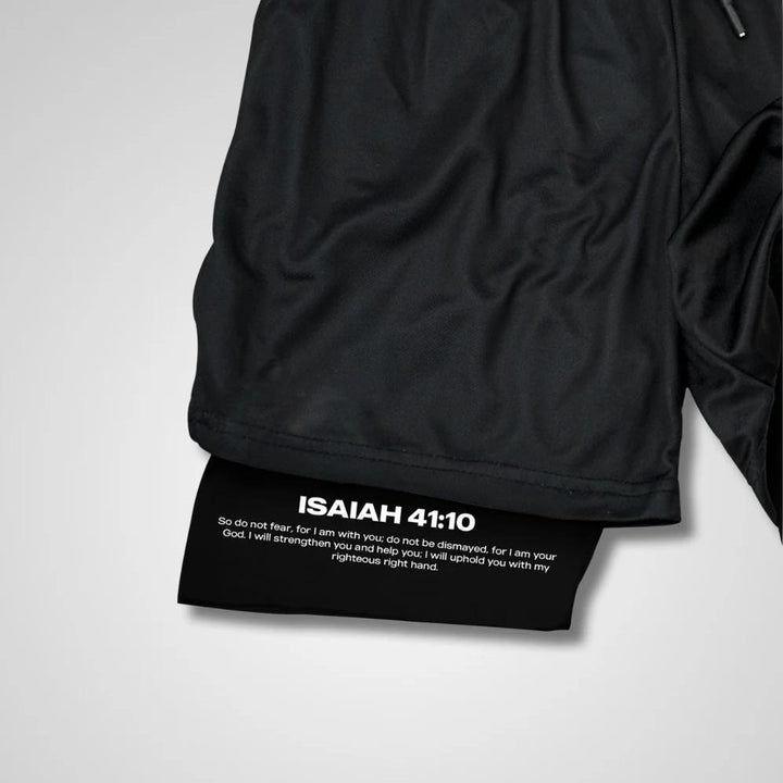 Christianartworkshop Isaiah 41:10 Angel & Devil Performance Shorts - image 3