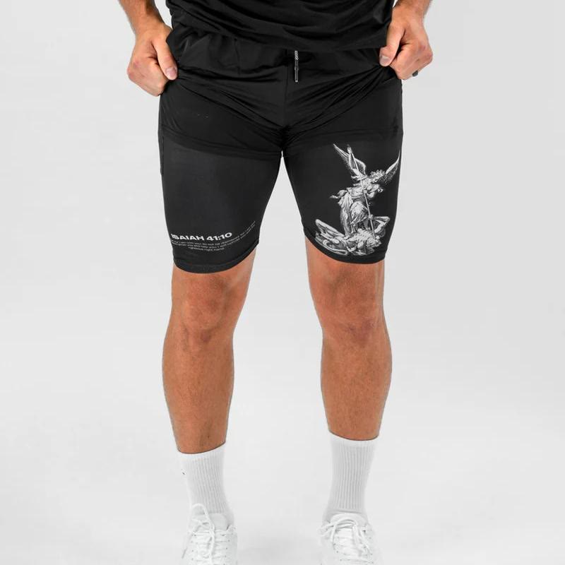 Christianartworkshop Isaiah 41:10 Angel & Devil Performance Shorts - image 5