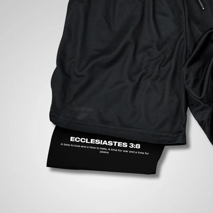 Christianartworkshop Ecclesiastes 3:8 Wings of War Performance Shorts - image 3