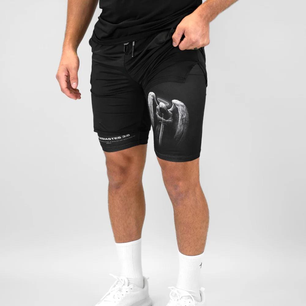 Christianartworkshop Ecclesiastes 3:8 Wings of War Performance Shorts - image 6