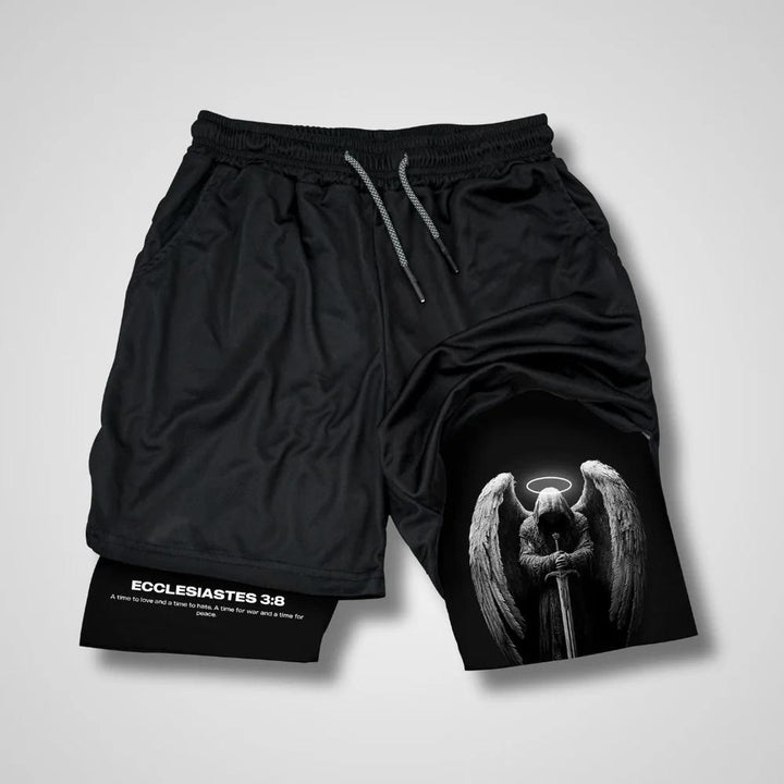 Christianartworkshop Ecclesiastes 3:8 Wings of War Performance Shorts - Shorts - 3XL - image 1