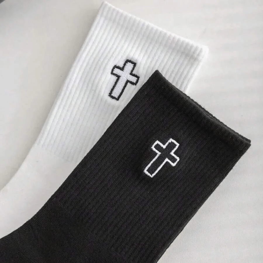Christianartworkshop Sacred Cross Socks: Walk with Spiritual Grace - image 2