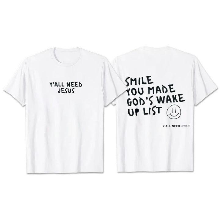 Christianartworkshop "SMILE" T-Shirt - White - 2XL - image 3