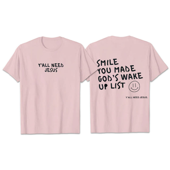 Christianartworkshop "SMILE" T-Shirt - Pink - 2XL - image 5