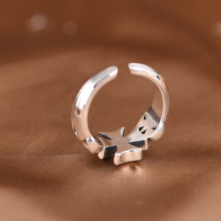 Christianartworkshop Minimalist 925 Silver Adjustable Maltese Cross Band Ring: Precious Heirloom of Faith - image 6