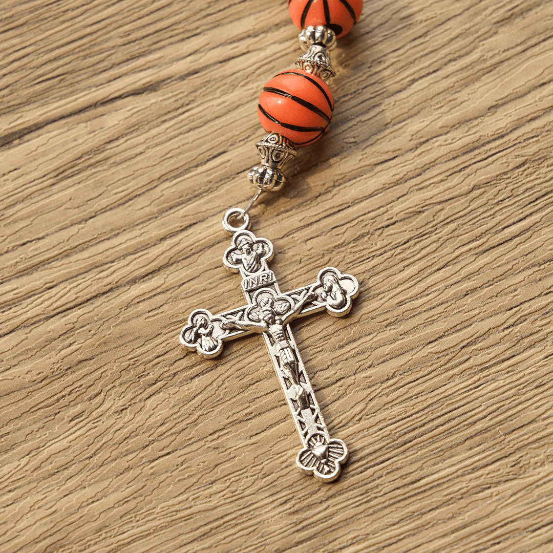 FREE Today: Sports Prayer Basketball Beads Rosary with Silver Holy Chalice & Crucifix - image 7