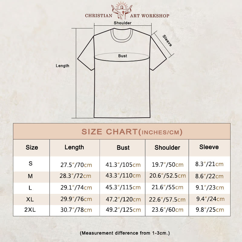 Christianartworkshop But God Hand-Stitched T-shirt