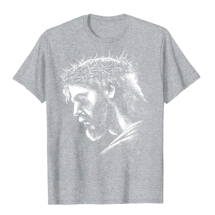 Christianartworkshop Jesus Vintage 90s Graphic T-shirt - Grey - 2XL - image 2