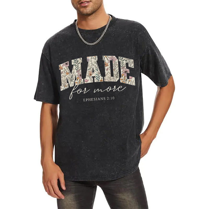 Christianartworkshop Made for More Washed T-Shirt - image 4