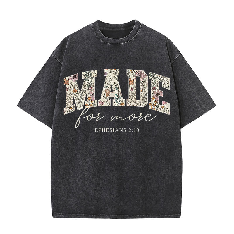 Christianartworkshop Made for More Washed T-Shirt - Black - 4XL - image 3