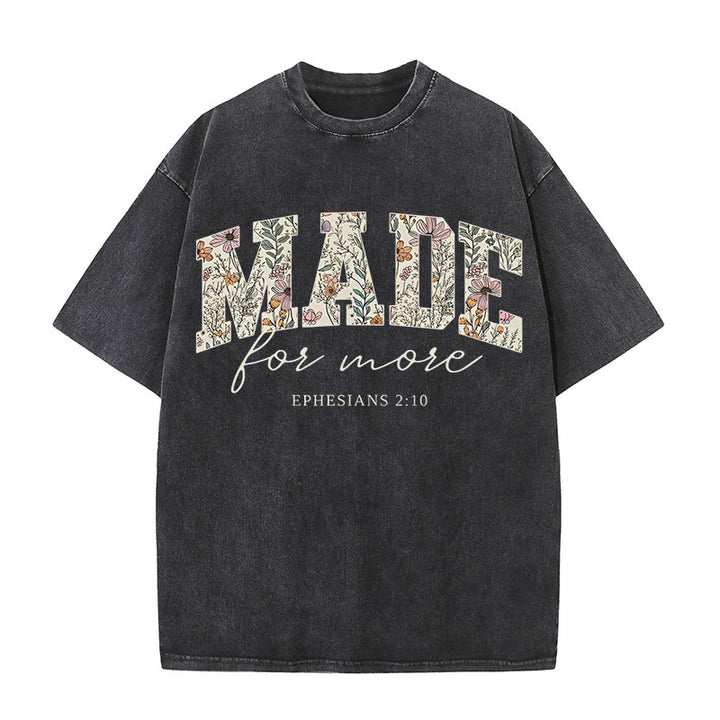 Christianartworkshop Made for More Washed T-Shirt - Black - 4XL - image 3