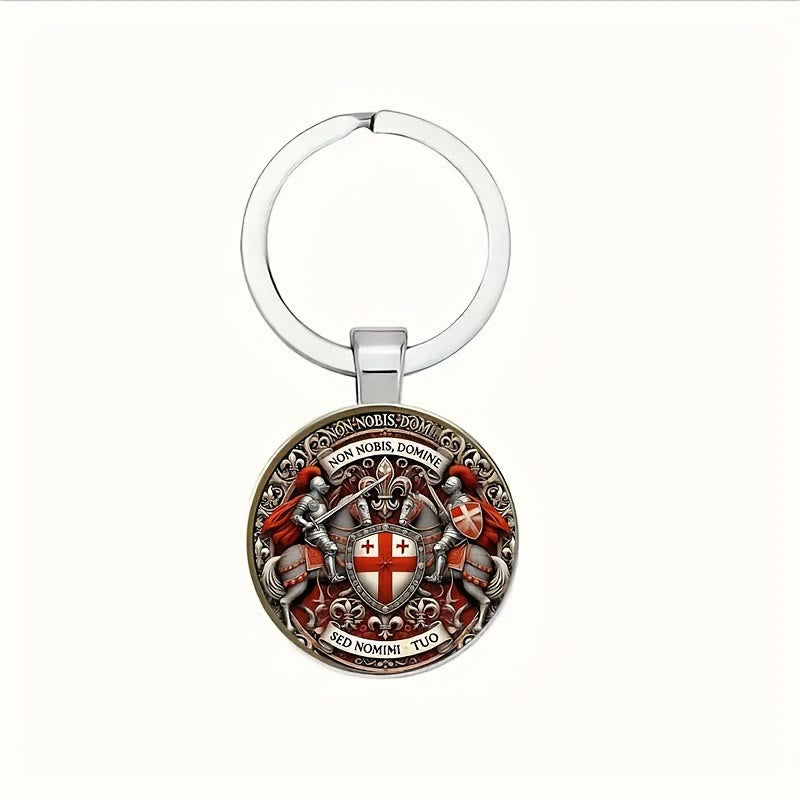 Christianartworkshop Spiritual Companion Knights Templar Keychain : Faith-Filled Token of Chivalric Grace - image 5