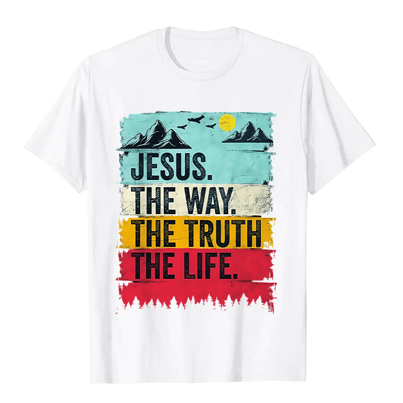 Christianartworkshop Jesus The Way The Truth The Life Unisex T-shirt - White - 2XL - image 4
