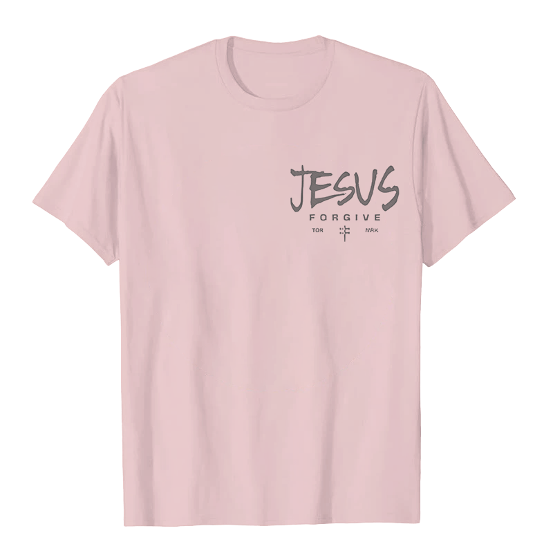 Christianartworkshop Religious Jesus Forgive Crown of Thorns Cross Unisex T-shirt - image 21