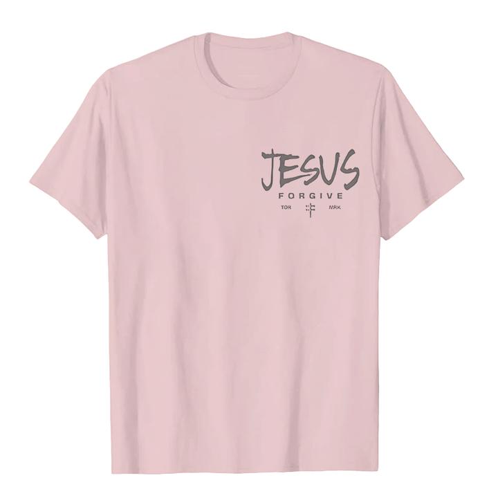Christianartworkshop Religious Jesus Forgive Crown of Thorns Cross Unisex T-shirt - image 21
