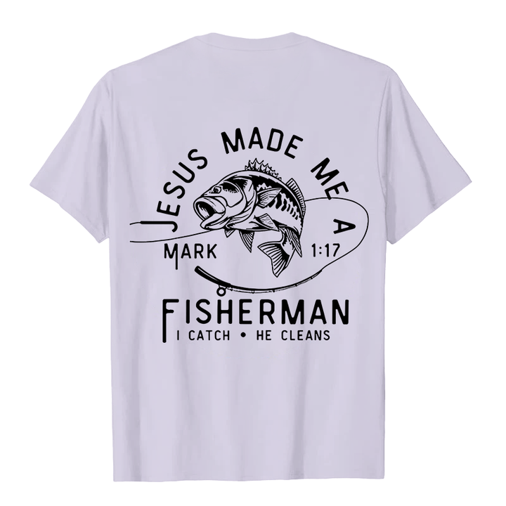 Christianartworkshop Jesus Made Me A Fisherman Mark 1:17 Unisex T-shirt - image 11