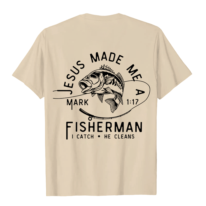 Christianartworkshop Jesus Made Me A Fisherman Mark 1:17 Unisex T-shirt - image 14
