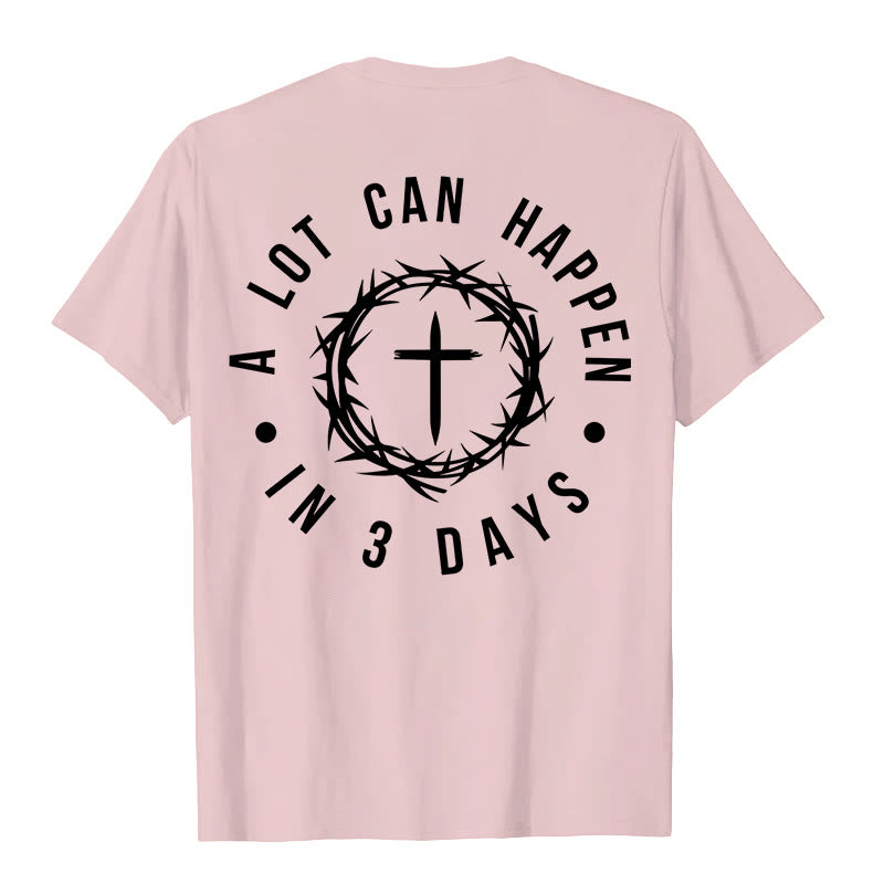 Christianartworkshop A Lot Can Happen In 3 Days Thorn Crown Cross Unisex T-shirt - image 26