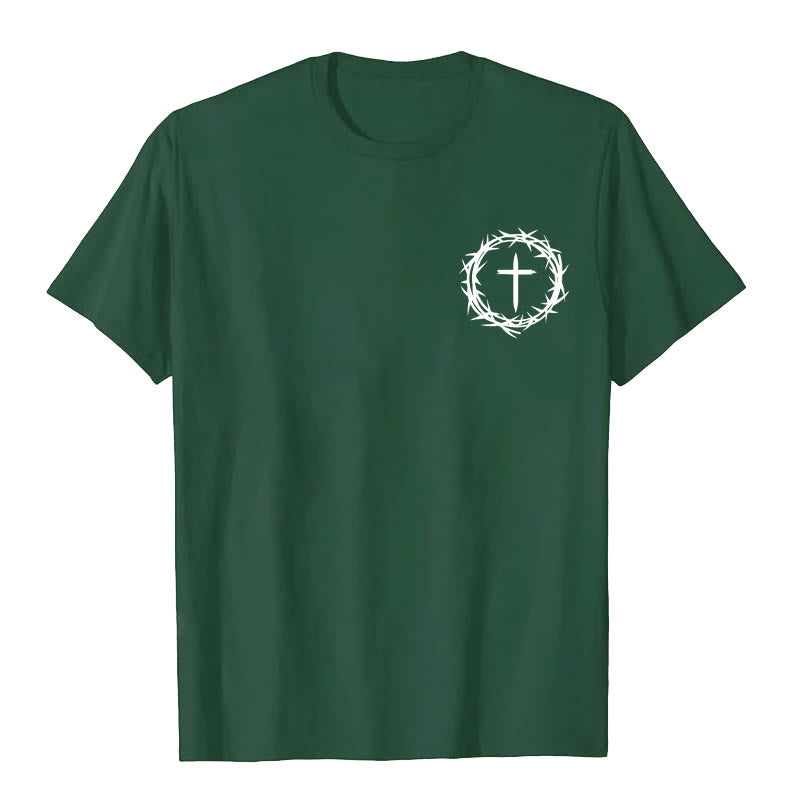 Christianartworkshop A Lot Can Happen In 3 Days Thorn Crown Cross Unisex T-shirt - image 2