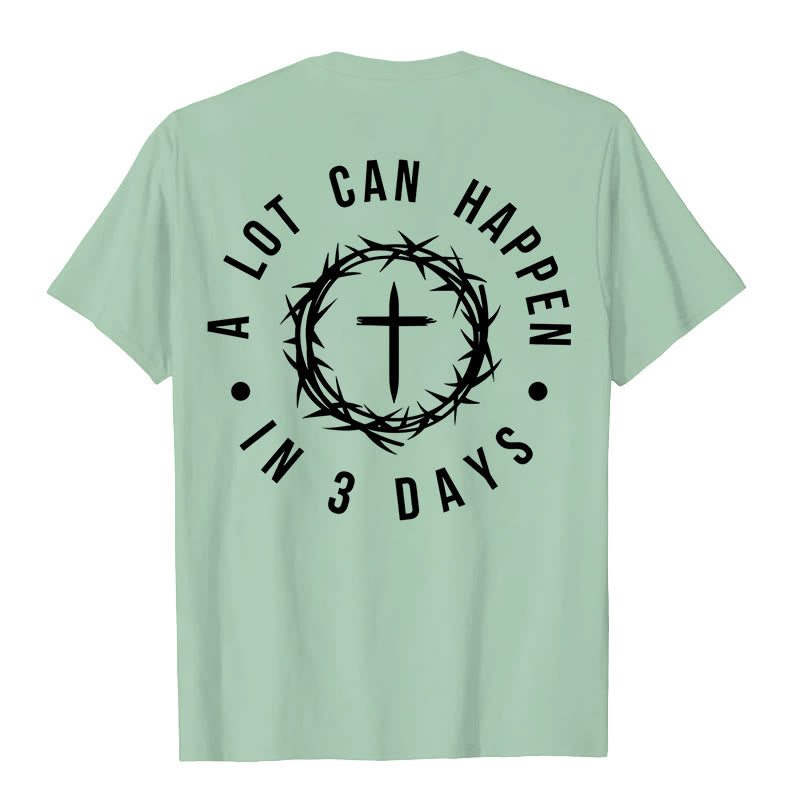 Christianartworkshop A Lot Can Happen In 3 Days Thorn Crown Cross Unisex T-shirt - image 20