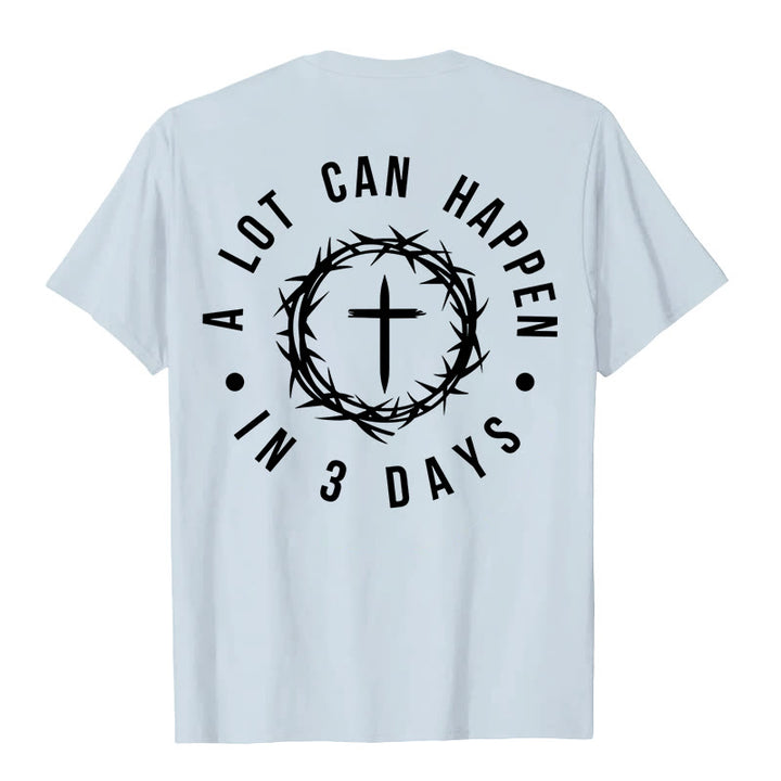 Christianartworkshop A Lot Can Happen In 3 Days Thorn Crown Cross Unisex T-shirt - image 17