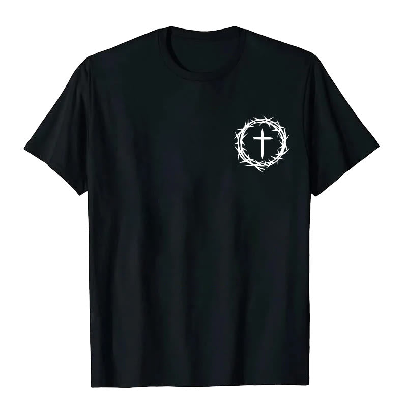 Christianartworkshop A Lot Can Happen In 3 Days Thorn Crown Cross Unisex T-shirt - image 4