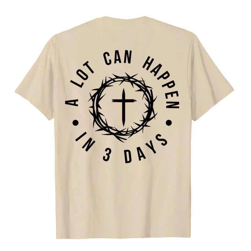 Christianartworkshop A Lot Can Happen In 3 Days Thorn Crown Cross Unisex T-shirt - image 23