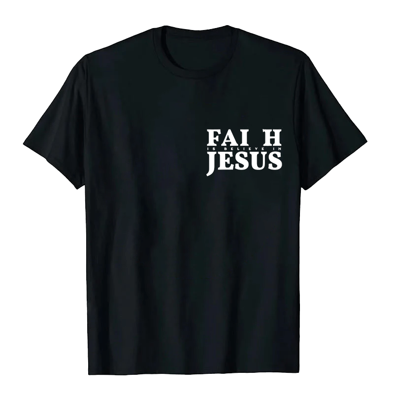 Christianartworkshop Faith Is Believe In Jesus with Matthew 6:6 Unisex T-shirt - image 2
