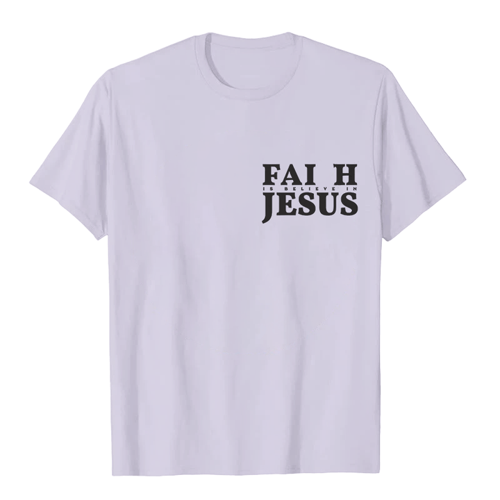Christianartworkshop Faith Is Believe In Jesus with Matthew 6:6 Unisex T-shirt - image 15