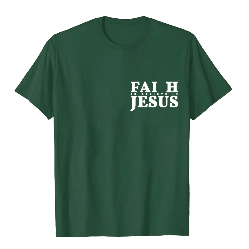 Christianartworkshop Faith Is Believe In Jesus with Matthew 6:6 Unisex T-shirt - image 9