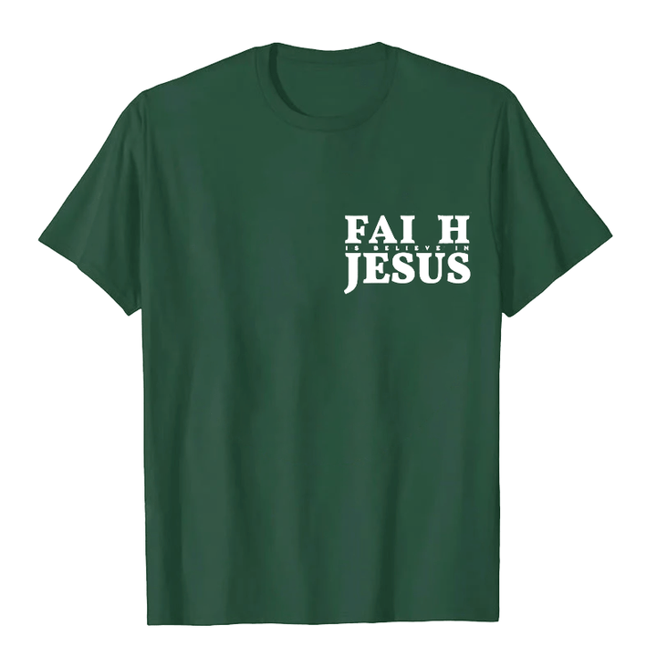 Christianartworkshop Faith Is Believe In Jesus with Matthew 6:6 Unisex T-shirt - image 9