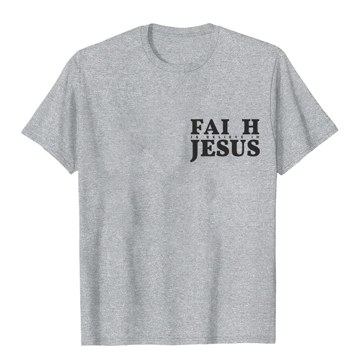 Christianartworkshop Faith Is Believe In Jesus with Matthew 6:6 Unisex T-shirt - image 12
