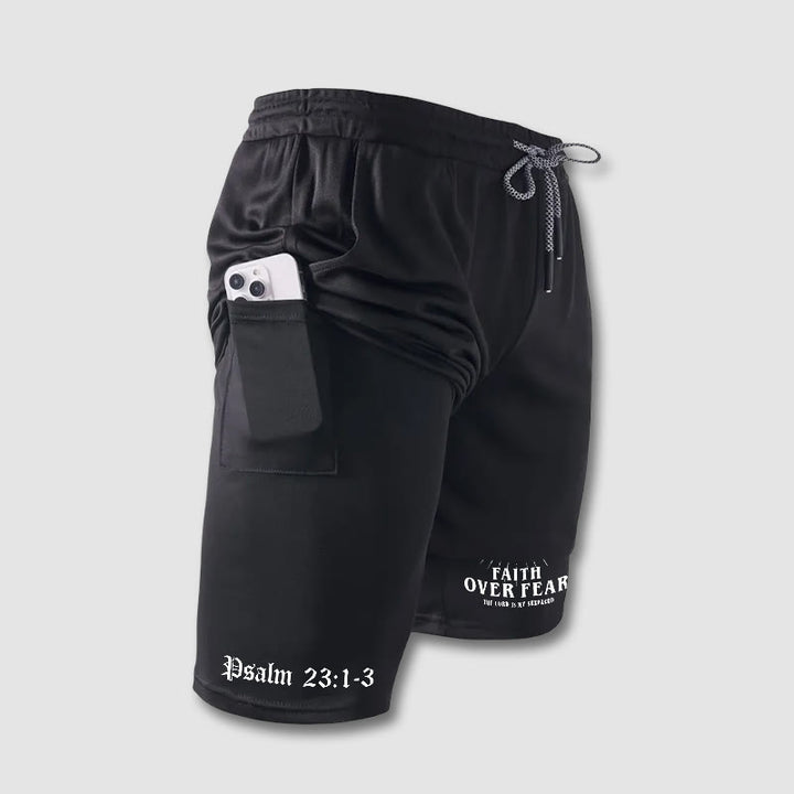 Christianartworkshop Faith Over Fear Christian Performance Shorts - image 7