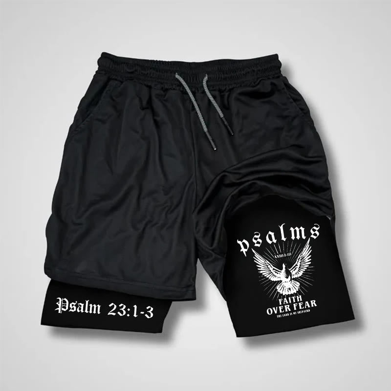 Christianartworkshop Faith Over Fear Christian Performance Shorts - Shorts - 3XL - image 1
