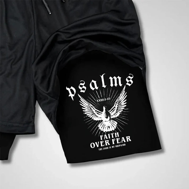 Christianartworkshop Faith Over Fear Christian Performance Shorts - image 5
