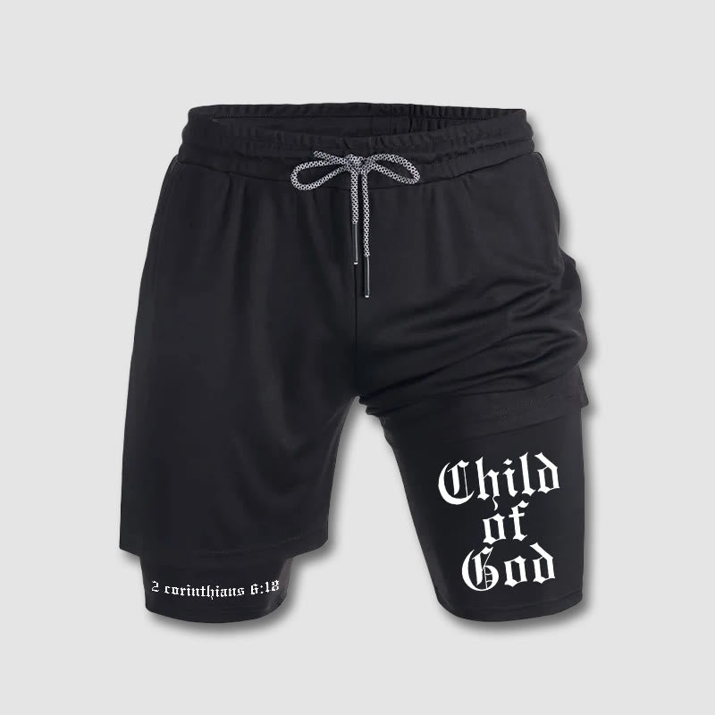 Christianartworkshop Child Of God Christian Performance Shorts - image 3