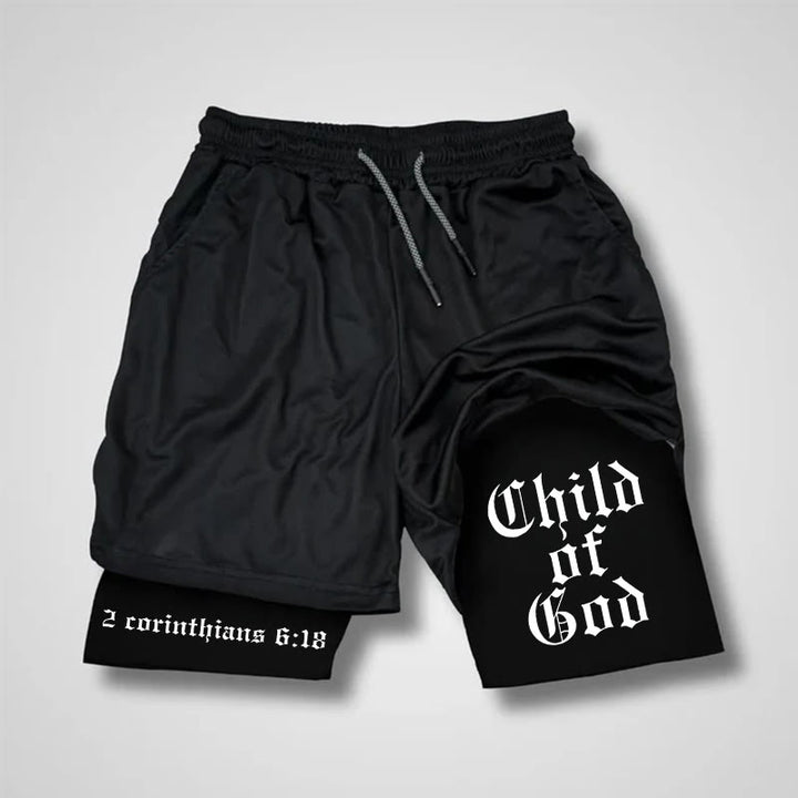 Christianartworkshop Child Of God Christian Performance Shorts - Shorts - 3XL - image 1