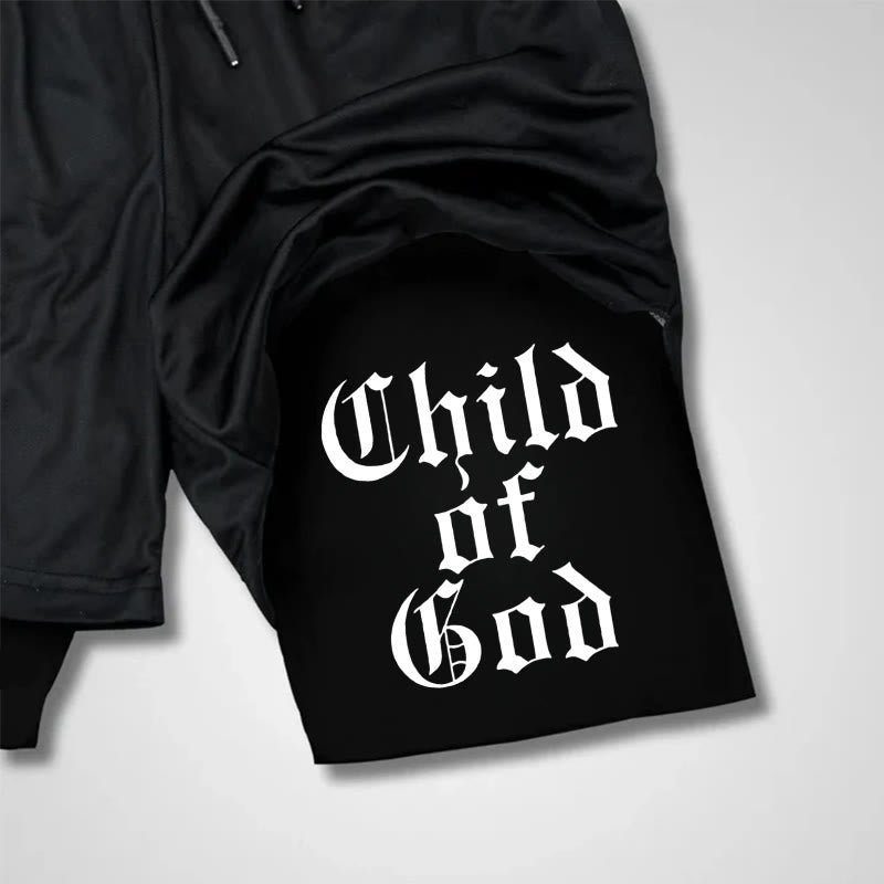 Christianartworkshop Child Of God Christian Performance Shorts - image 4