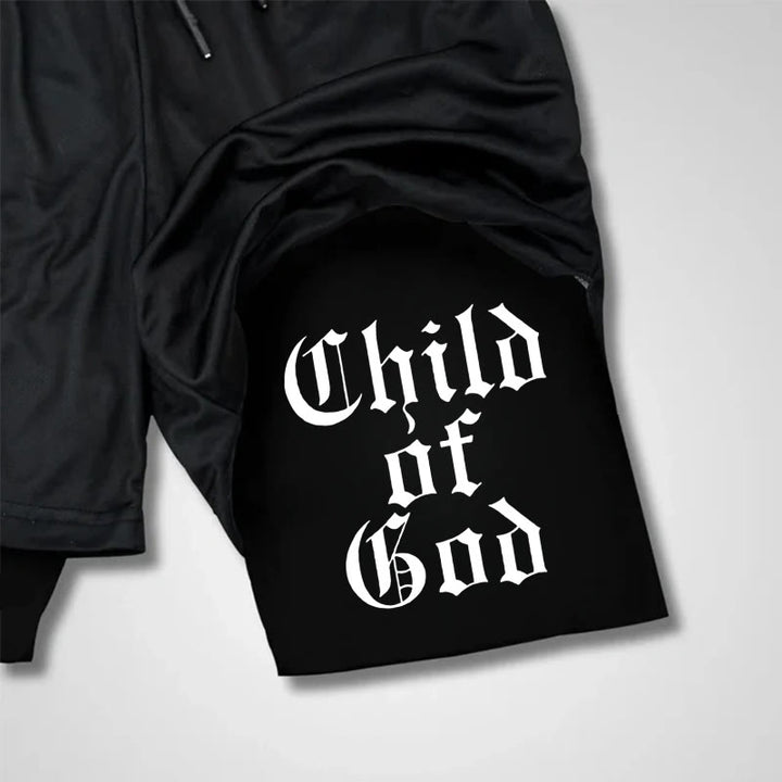 Christianartworkshop Child Of God Christian Performance Shorts - image 4