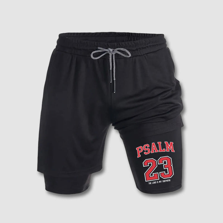 Christianartworkshop Psalm 23 Christian Performance Shorts - image 4