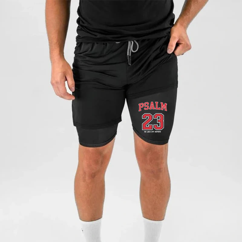 Christianartworkshop Psalm 23 Christian Performance Shorts - image 2
