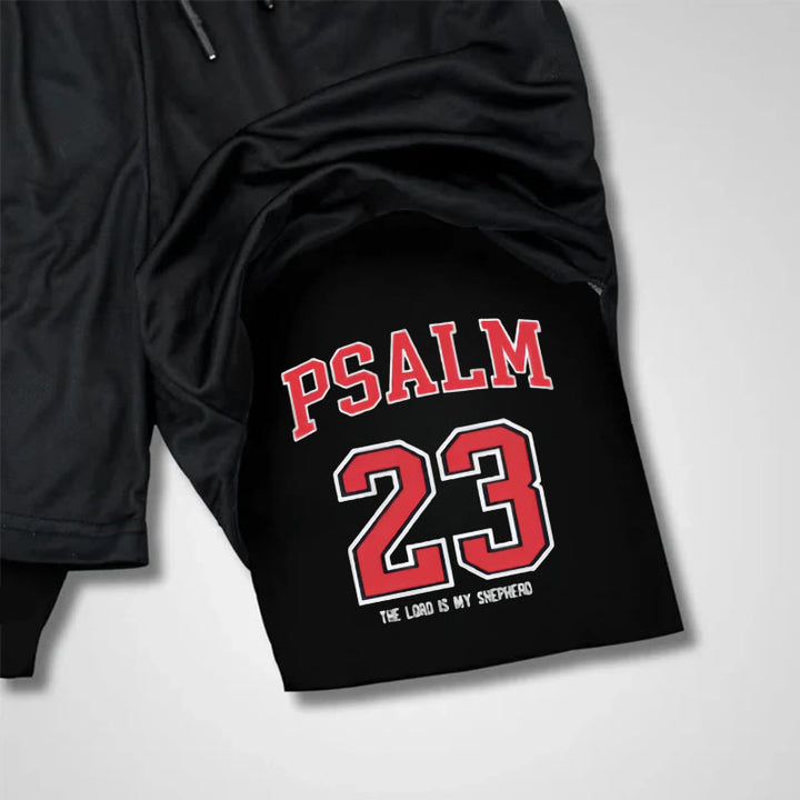 Christianartworkshop Psalm 23 Christian Performance Shorts - image 5
