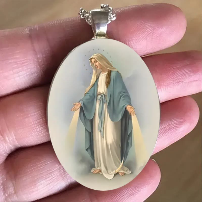 FREE Today: Pray Virgin Mary Blessed Pendant Miraculous Medal Necklace