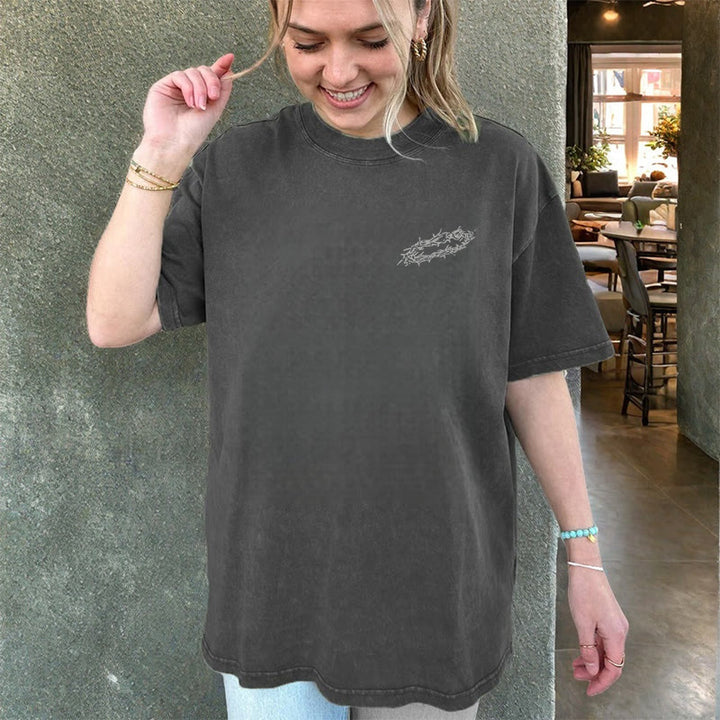 Christianartworkshop By His Wounds We Are Healed Unisex Washed T-Shirt - image 10