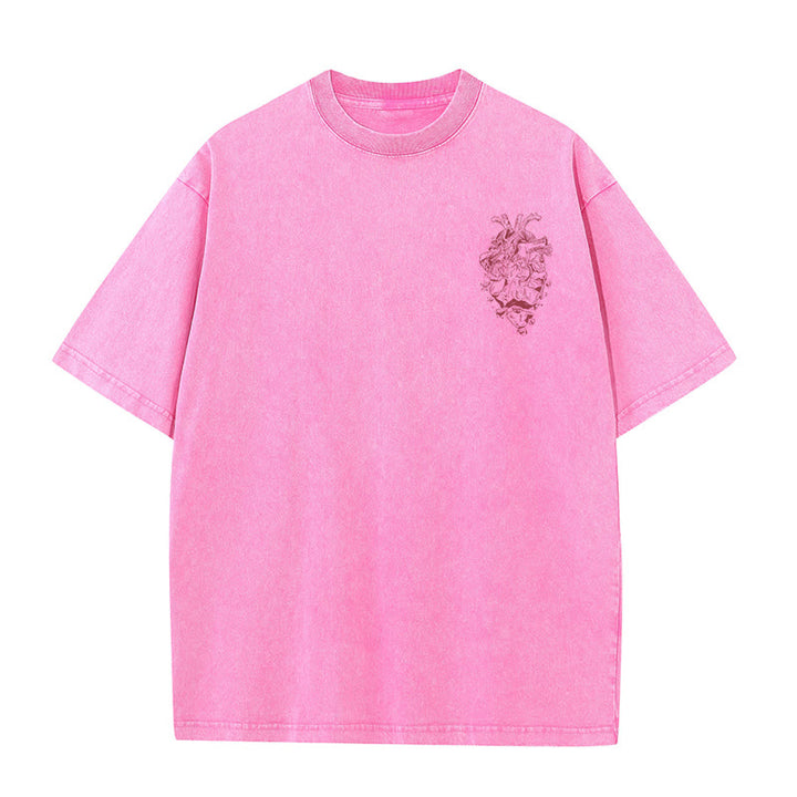 Christianartworkshop Heart Illustration Ezekiel Christian Washed T-shirt - image 19
