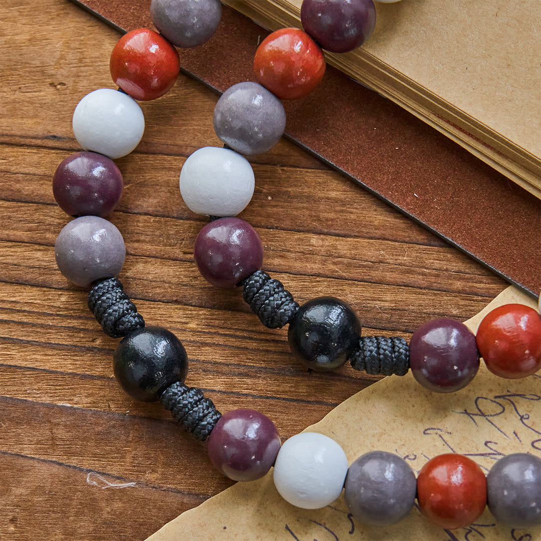 Christianartworkshop Morandi Style Multi-color Round Beads Rosary with Bronze Crucifix: Embrace Divine Blessing - image 6