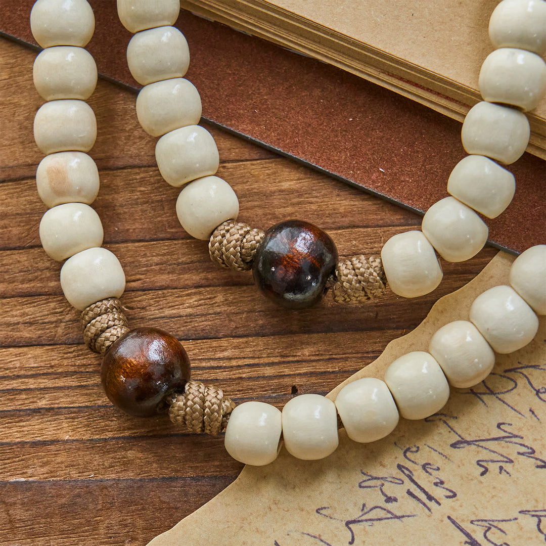 FREE Today: Minimalist Style Matte White Beads Rosary with INRI Crucifix: Wear Spiritual Beauty
